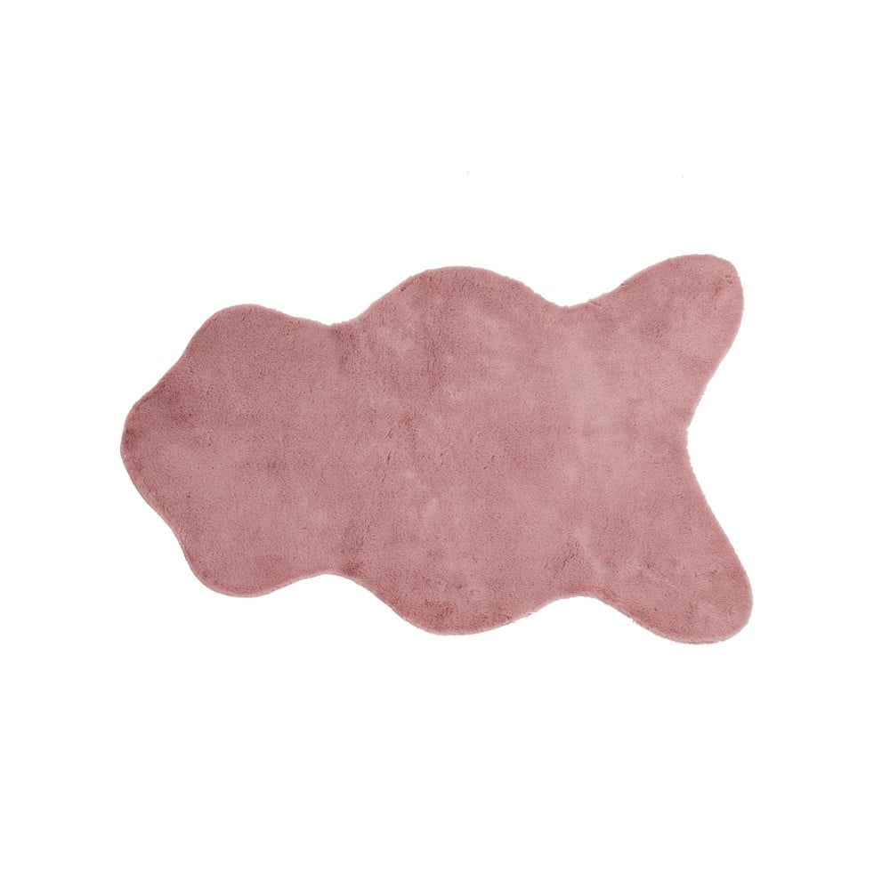 Ružová umelá kožušina Tiseco Home Studio Rabbit, 60 × 90 cm - Bonami.sk