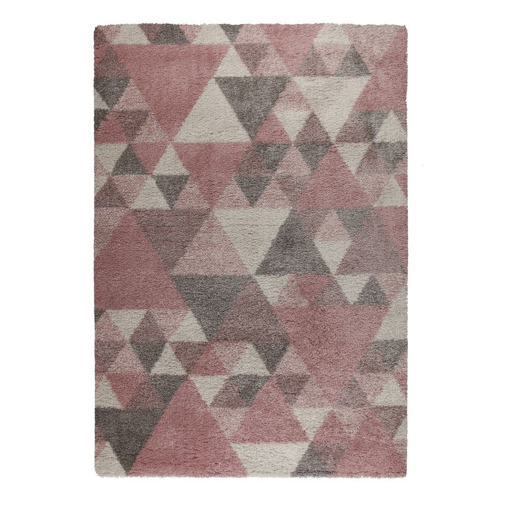 Ružovo-sivý koberec Flair Rugs Nuru, 80 × 150 cm - Bonami.sk