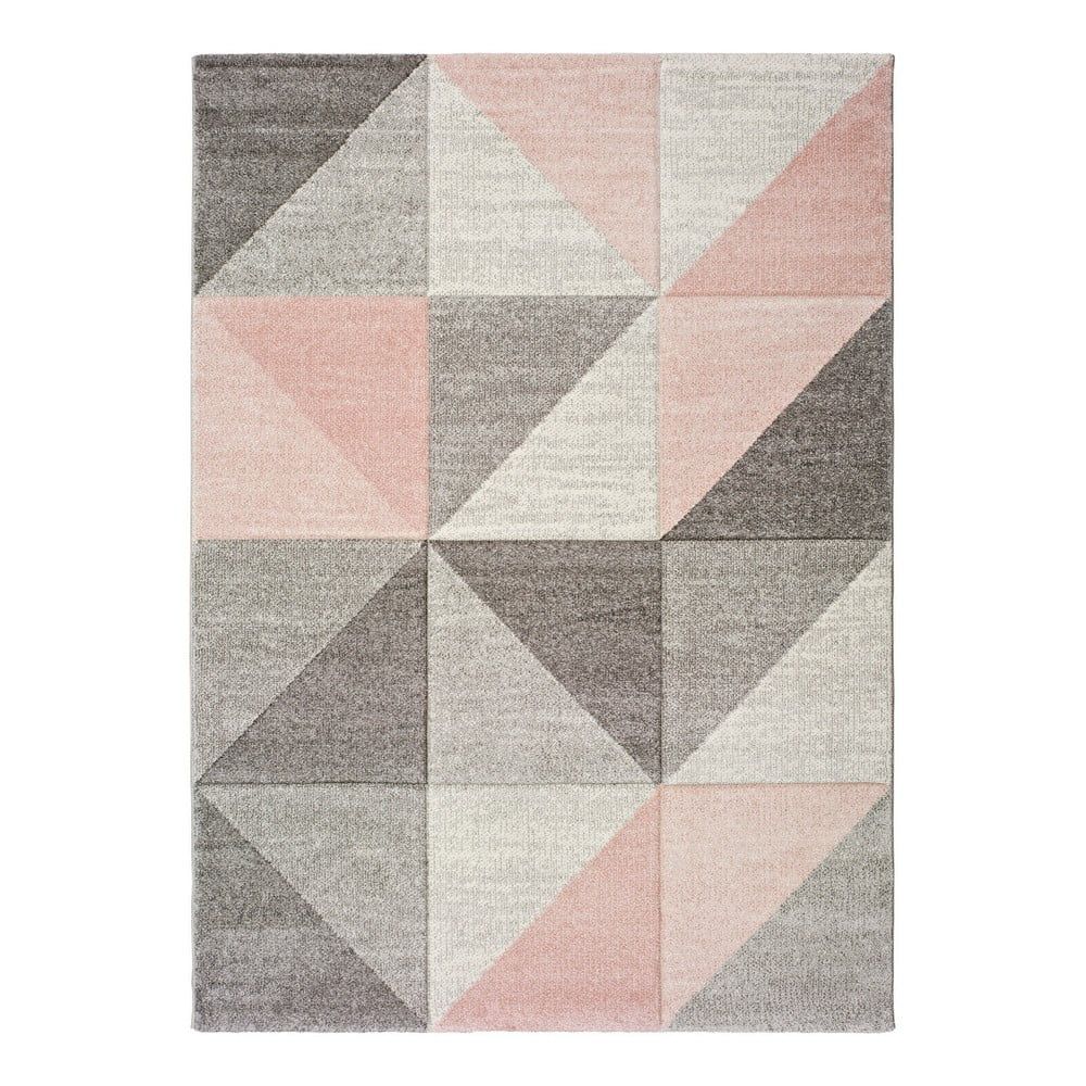 Ružovo-sivý koberec Universal Retudo Naia, 80 × 150 cm - Bonami.sk