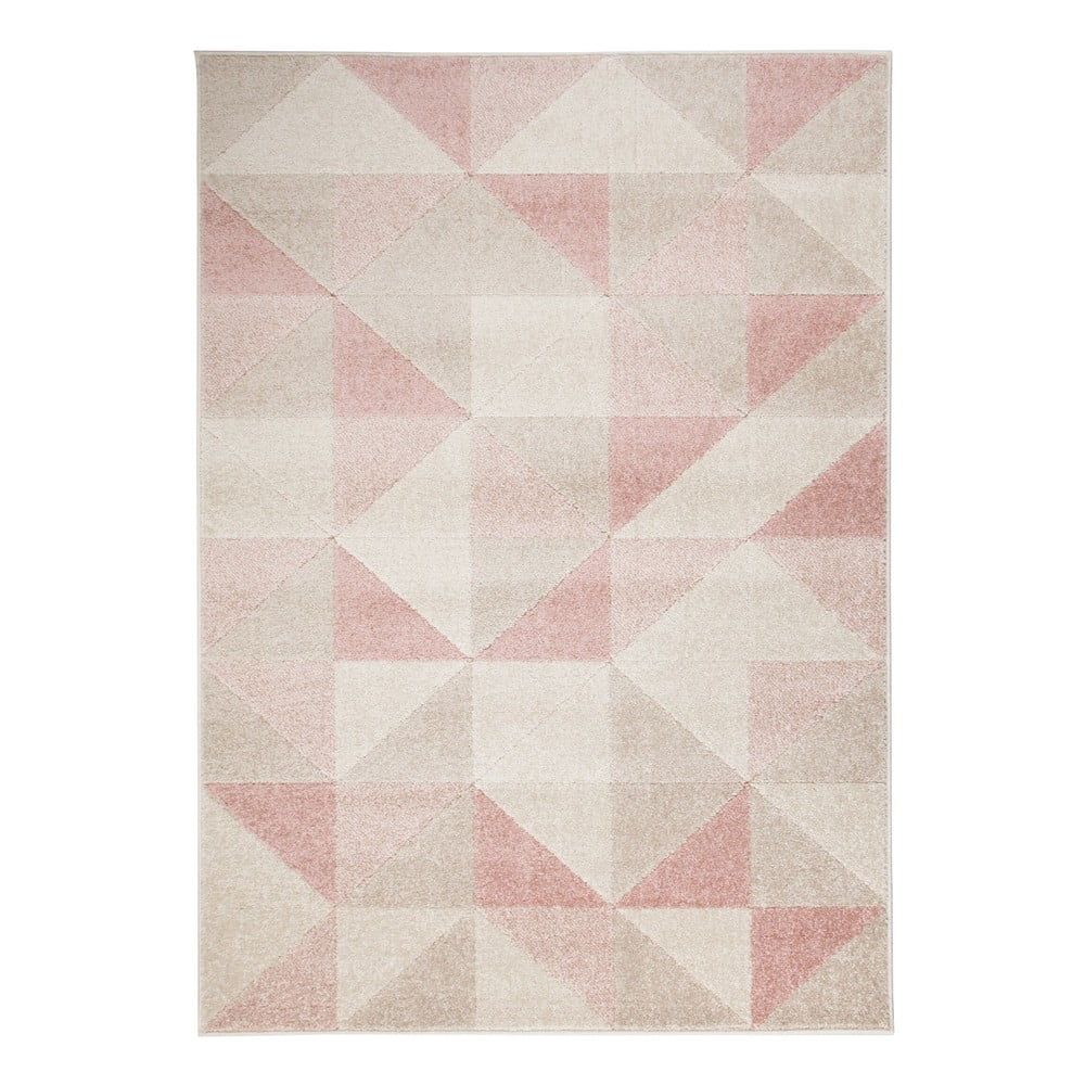 Ružový koberec Flair Rugs Urban Triangle, 100 x 150 cm - Bonami.sk