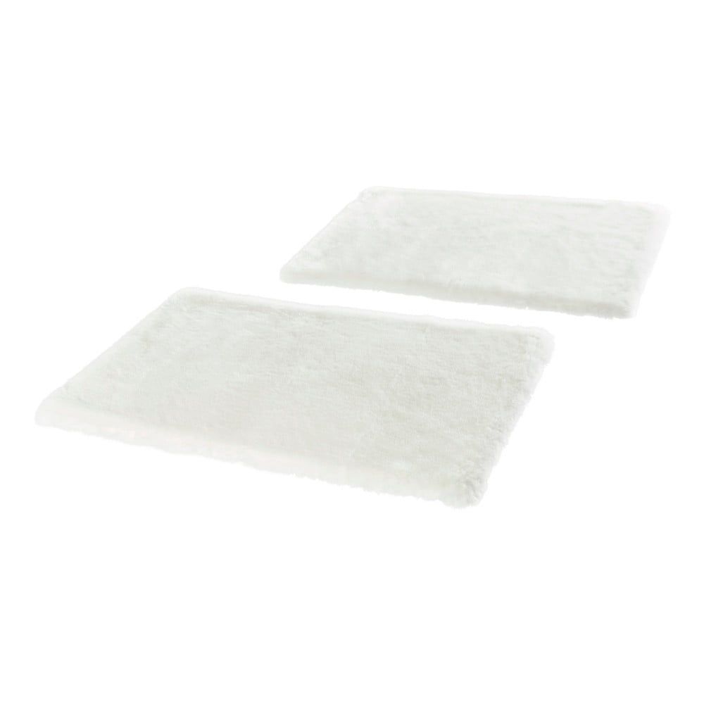 Sada 2 bielych koberčekov k posteli Mint Rugs Soft, 90 x 140 cm - Bonami.sk