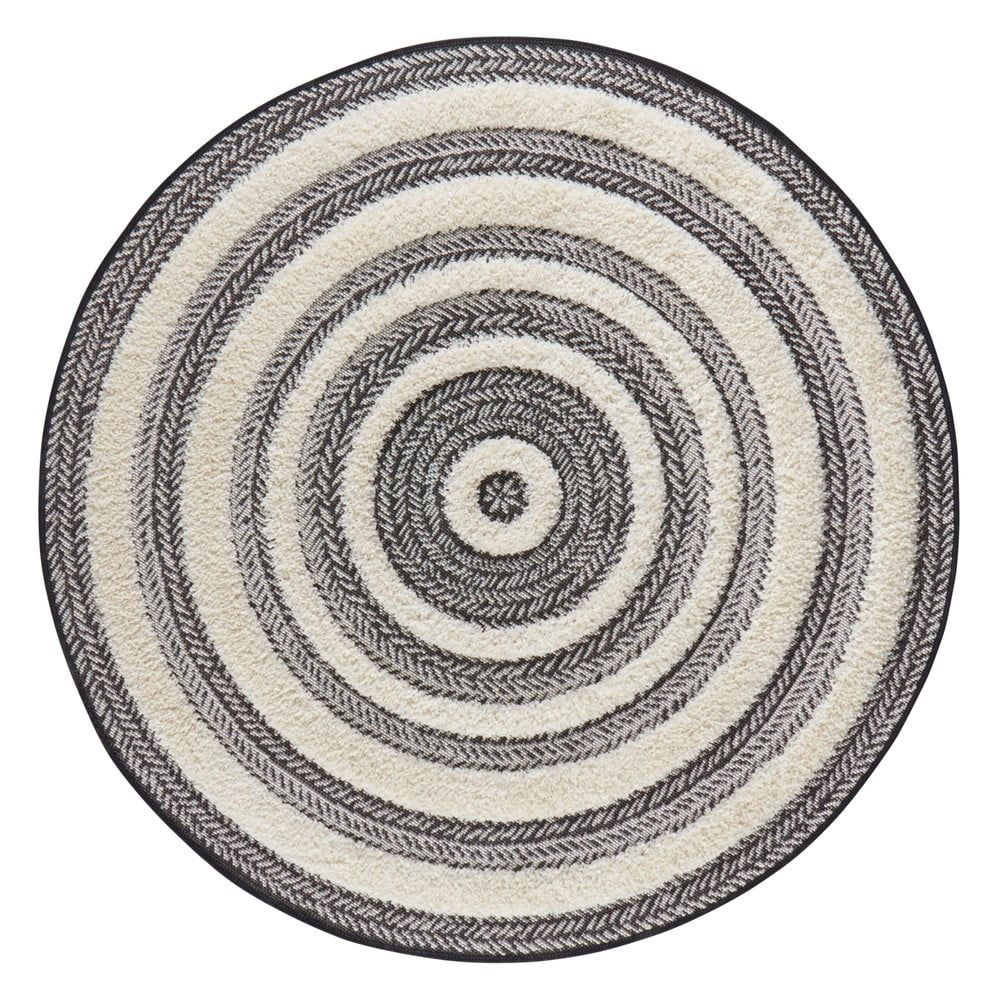 Sivo-biely koberec Mint Rugs Handira Circle, ⌀ 160 cm - Bonami.sk