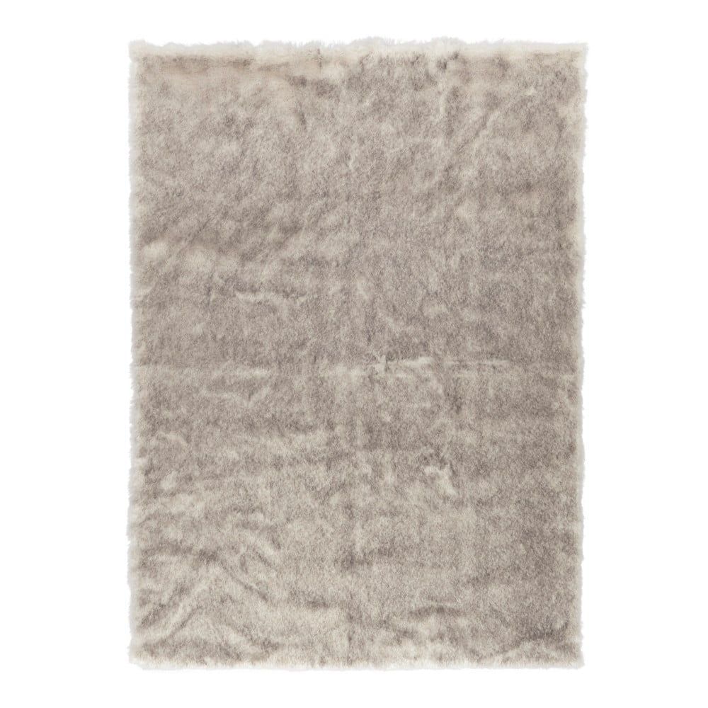 Hnedý koberec z umelej kožušiny Mint Rugs Soft, 170 × 120 cm - Bonami.sk