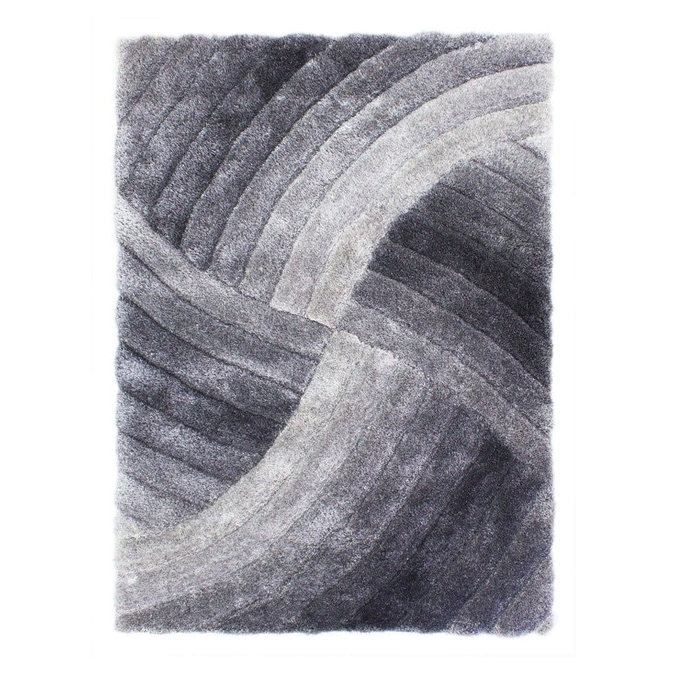 Sivý koberec Flair Rugs Furrow Grey, 120 × 170 cm - Bonami.sk