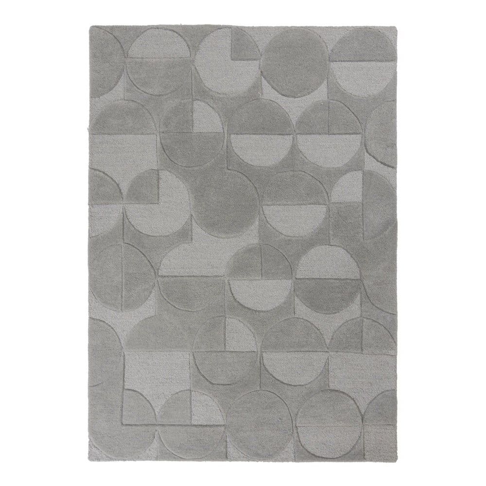 Sivý koberec z vlny Flair Rugs Gigi, 120 × 170 cm - Bonami.sk