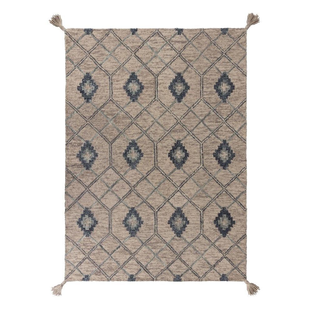Sivý vlnený koberec Flair Rugs Diego, 120 x 170 cm - Bonami.sk