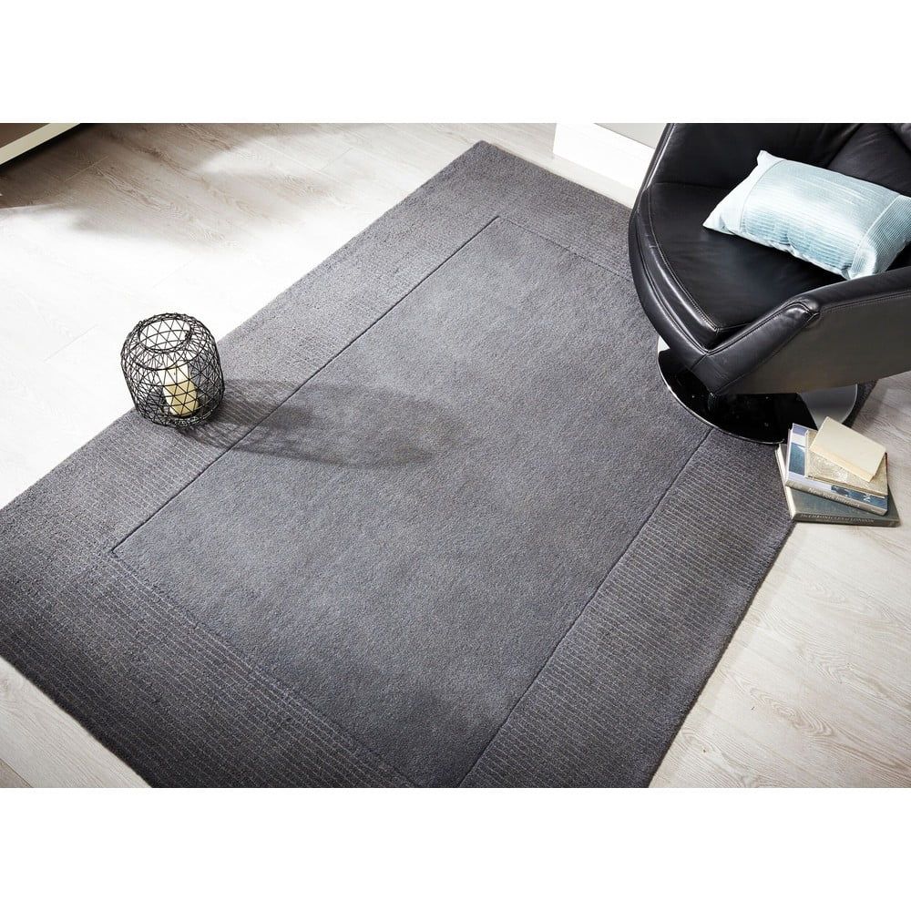 Sivý vlnený koberec Flair Rugs Siena, 80 x 150 cm - Bonami.sk