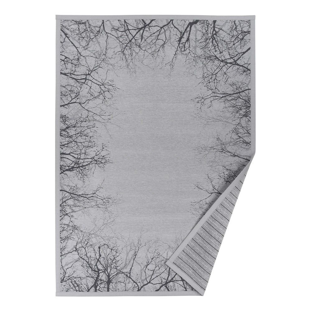 Sivý vzorovaný obojstranný koberec Narma Puise, 70 x 140 cm - Bonami.sk