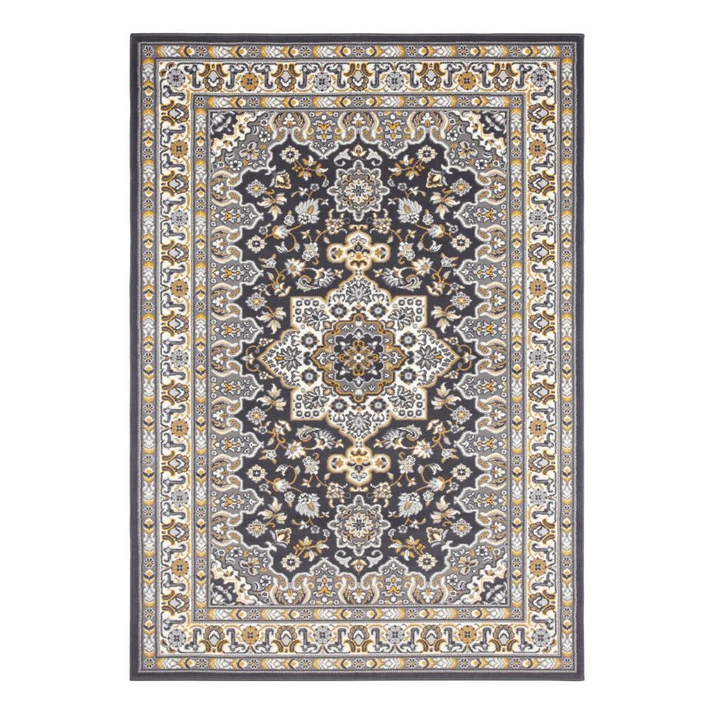 Tmavosivý koberec Nouristan Parun Tabriz, 200 x 290 cm - Bonami.sk
