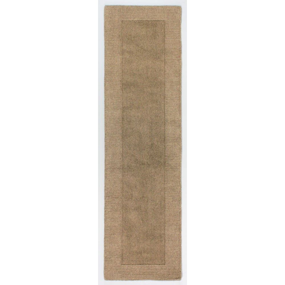 Hnedý vlnený behúň Flair Rugs Sienna, 60 × 230 cm - Bonami.sk