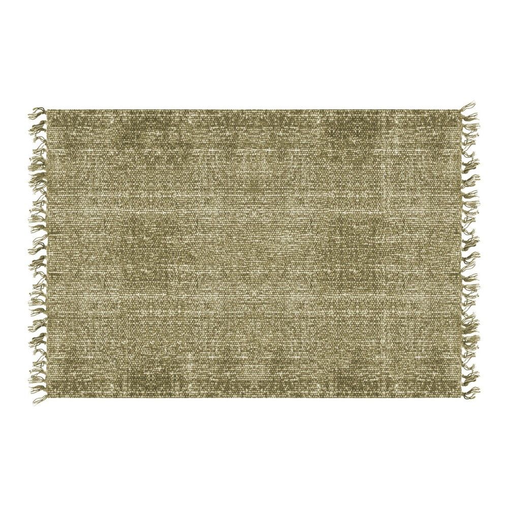 Zelený bavlnený koberec PT LIVING Washed, 140 × 200 cm - Bonami.sk