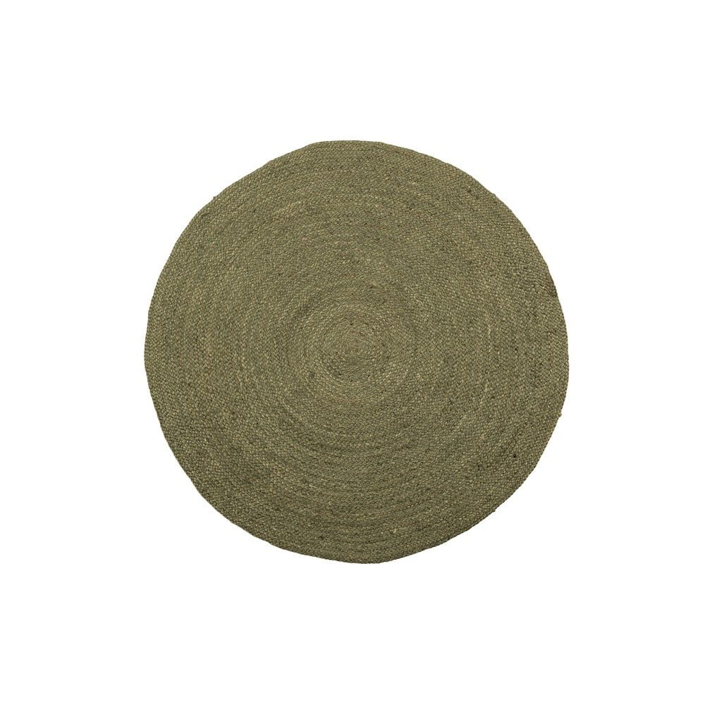 Zelený jutový koberec WOOOD Ross, ø 150 cm - Bonami.sk