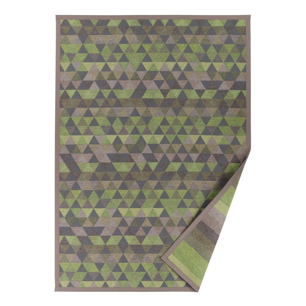 Zelený vzorovaný obojstranný koberec Narma Luke, 70 × 140 cm - Bonami.sk