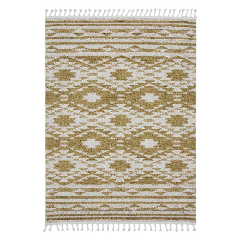 Žltý koberec Asiatic Carpets Taza, 160 x 230 cm - Bonami.sk