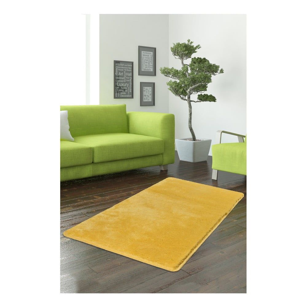 Žltý koberec Milano, 140 × 80 cm - Bonami.sk