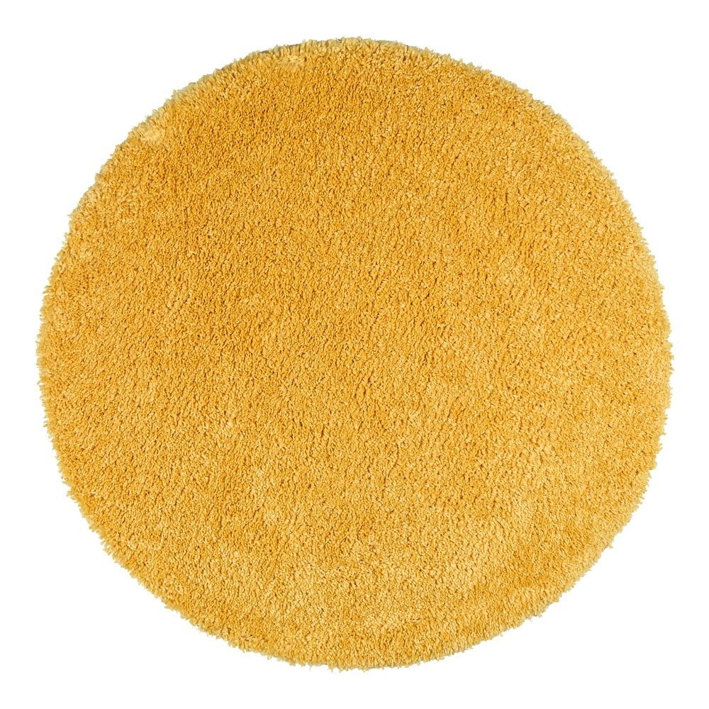 Žltý koberec Universal Aqua Liso, ø 80 cm - Bonami.sk