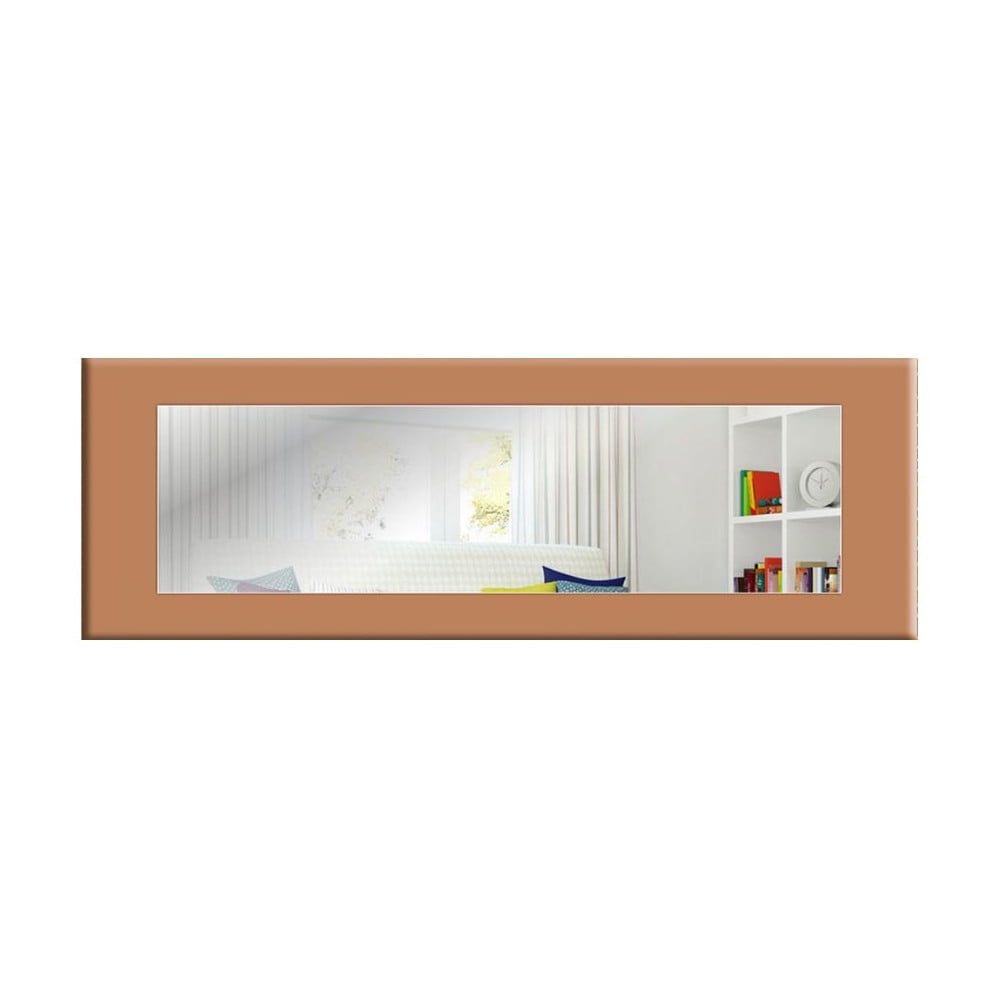 Nástenné zrkadlo s oranžovohnedým rámom Oyo Concept Eve, 120 x 40 cm - Bonami.sk