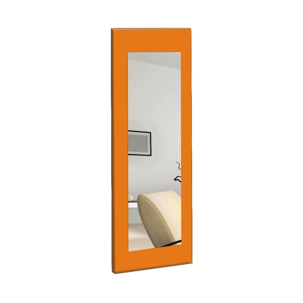 Nástenné zrkadlo s oranžovým rámom Oyo Concept Chiva, 40 x 120 cm - Bonami.sk