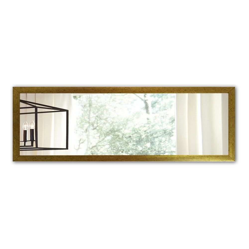 Nástenné zrkadlo s rámom v zlatej farbe Oyo Concept, 105 x 40 cm - Bonami.sk
