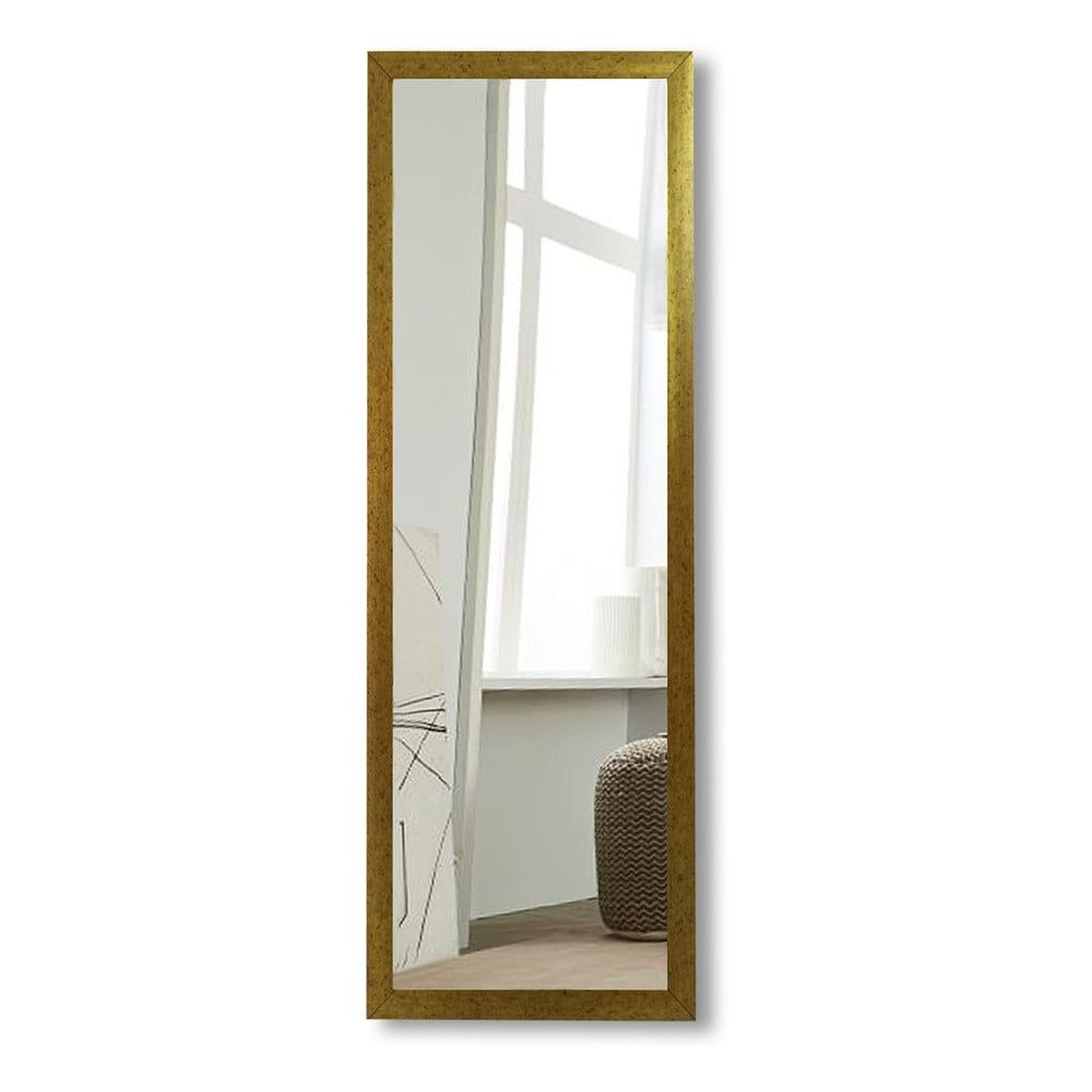 Nástenné zrkadlo s rámom v zlatej farbe Oyo Concept, 40 x 105 cm - Bonami.sk