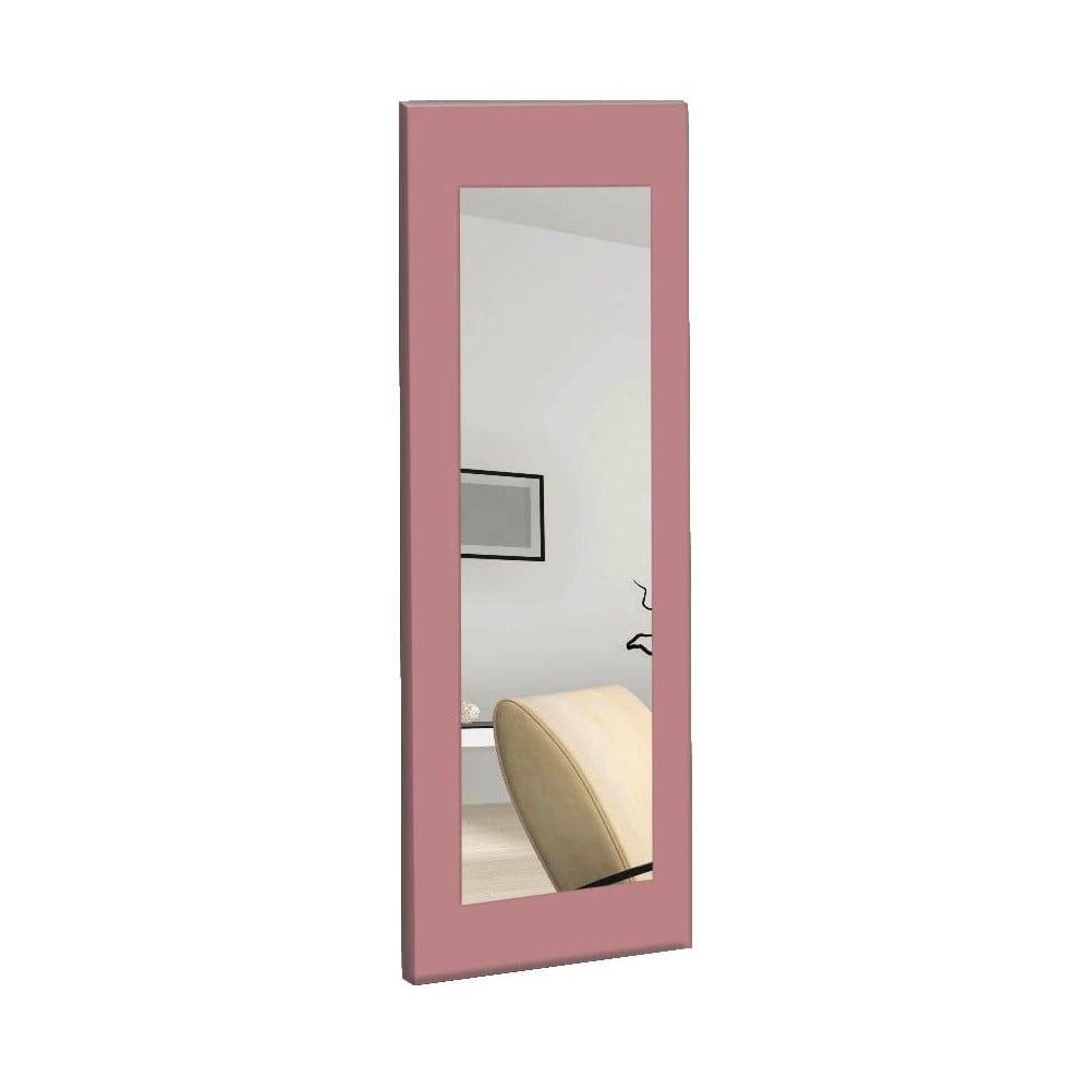 Nástenné zrkadlo s ružovým rámom Oyo Concept Chiva, 40 x 120 cm - Bonami.sk