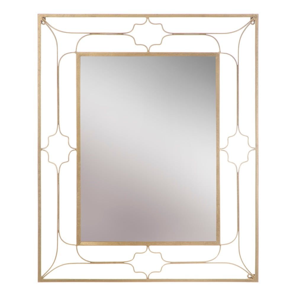 Nástenné zrkadlo v zlatej farbe Mauro Ferretti Balcony, 80 × 100 cm - Bonami.sk