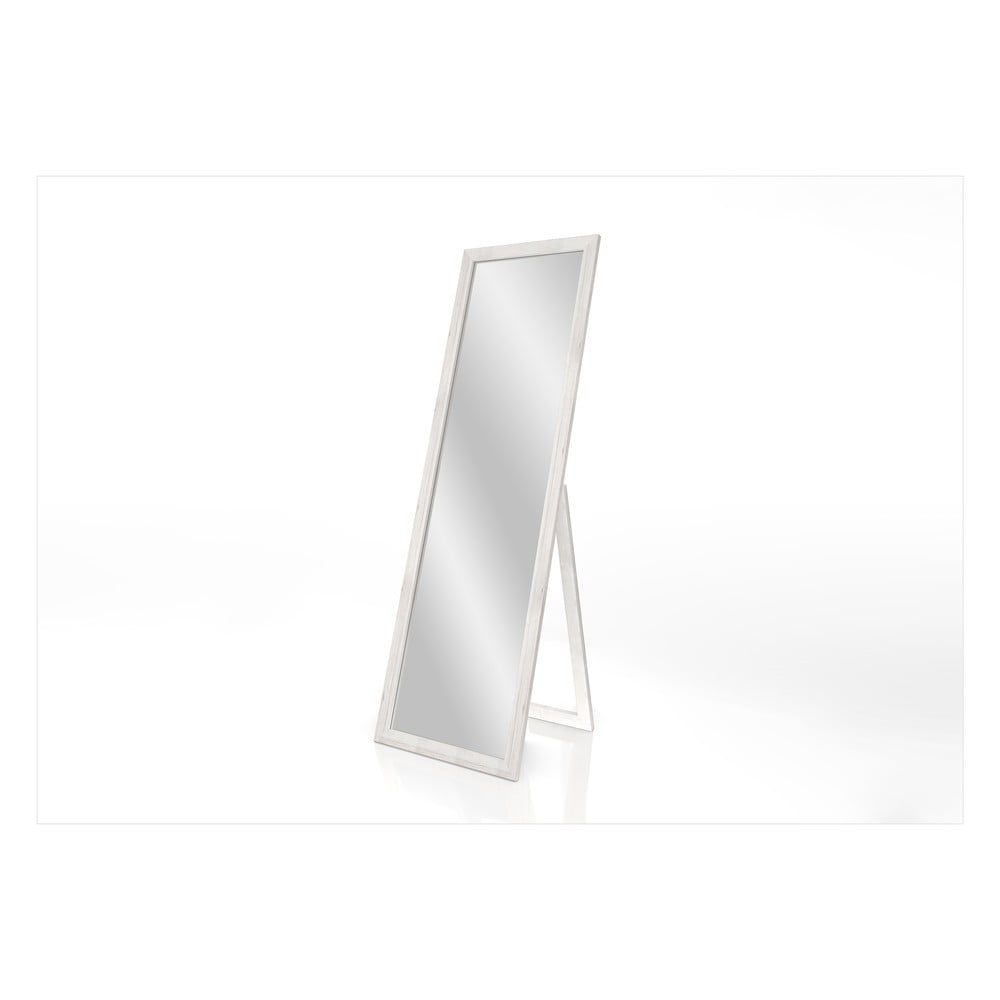 Stojacie zrkadlo s bielym rámom Styler Sicilia, 46 x 146 cm - Bonami.sk
