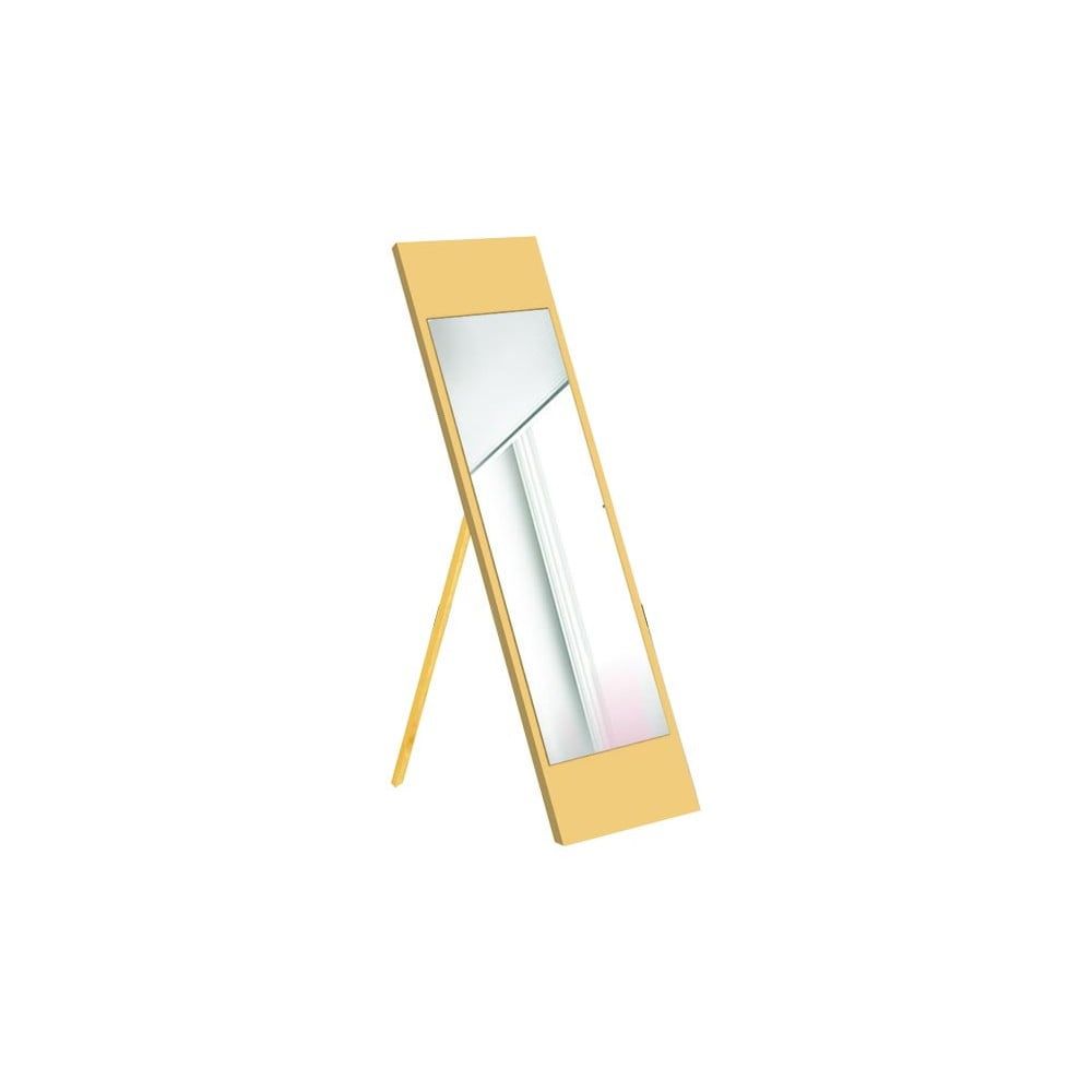Stojacie zrkadlo s žltým rámom Oyo Concept, 35 x 140 cm - Bonami.sk