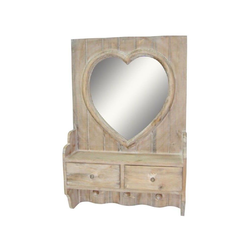 Zrkadlo so zásuvkami Antic Line Heart - Bonami.sk