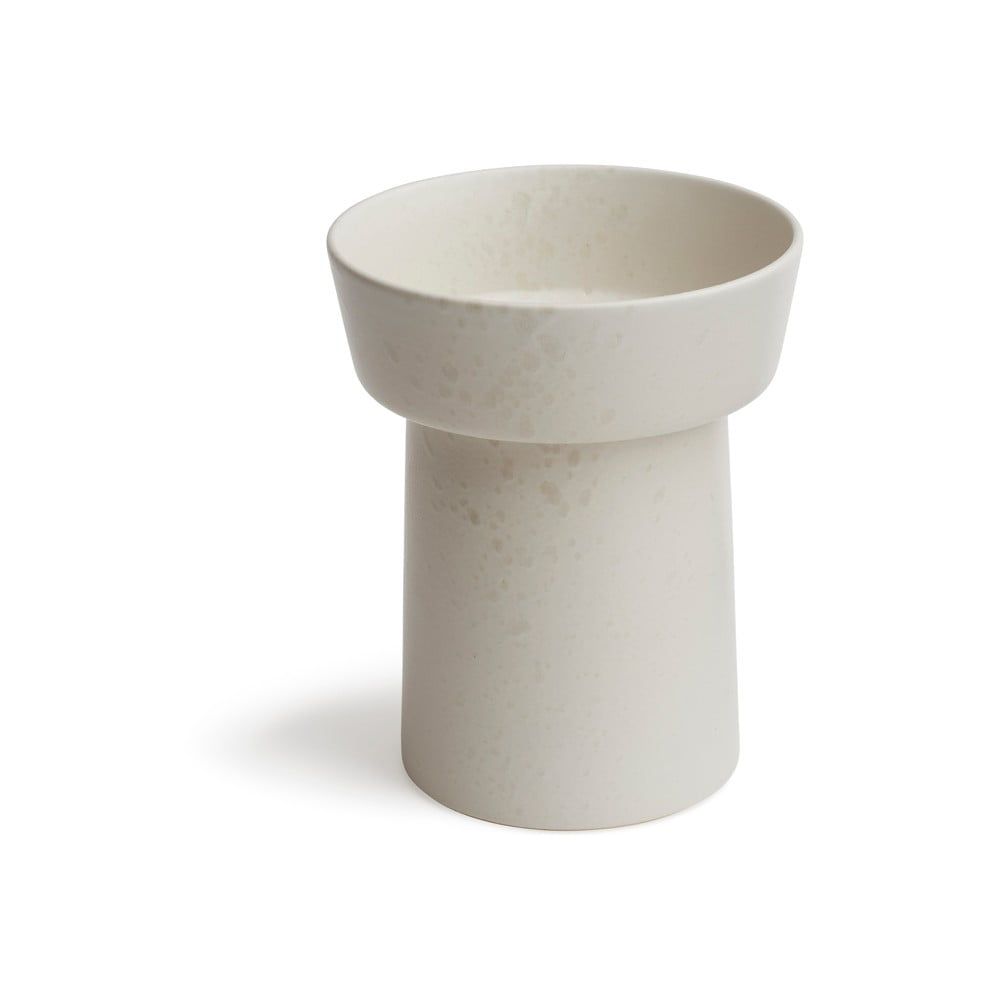 Biela kameninová váza Kähler Design Ombria, výška 20 cm - Bonami.sk