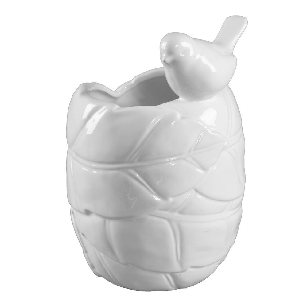 Biela keramická váza Mauro Ferretti Gufo, výška Uccellino, výška 22 cm - Bonami.sk