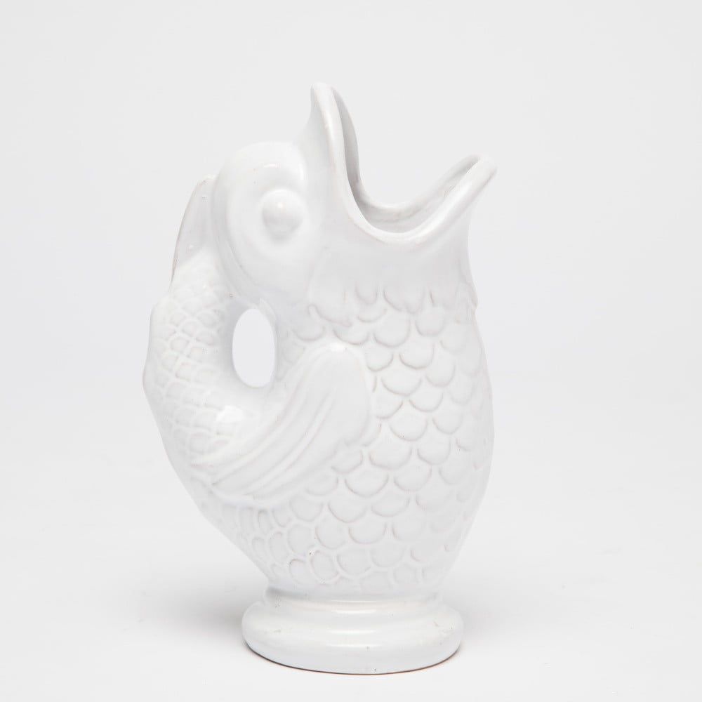 Biela ručne vyrobená váza Velvet Atelier Pez - Bonami.sk