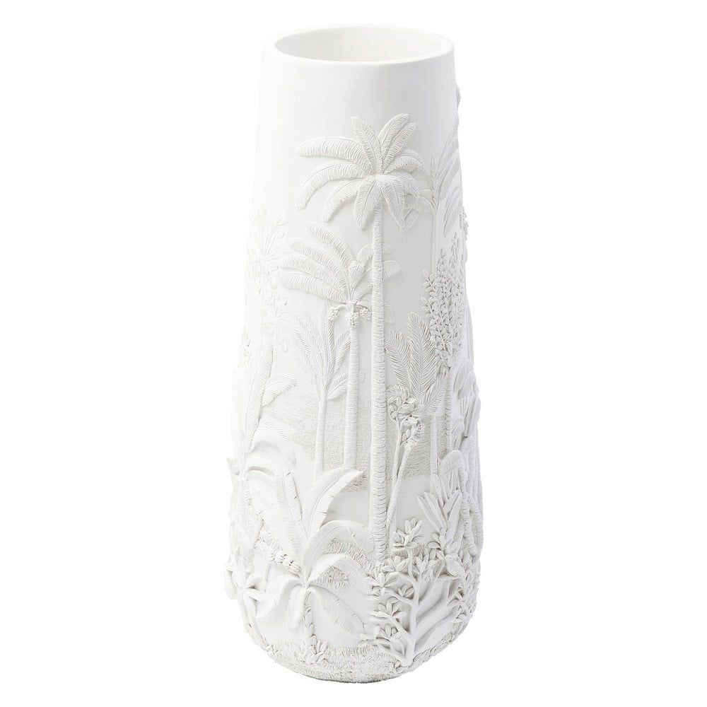 Biela váza Kare Design Jungle White, výška 83 cm - Bonami.sk