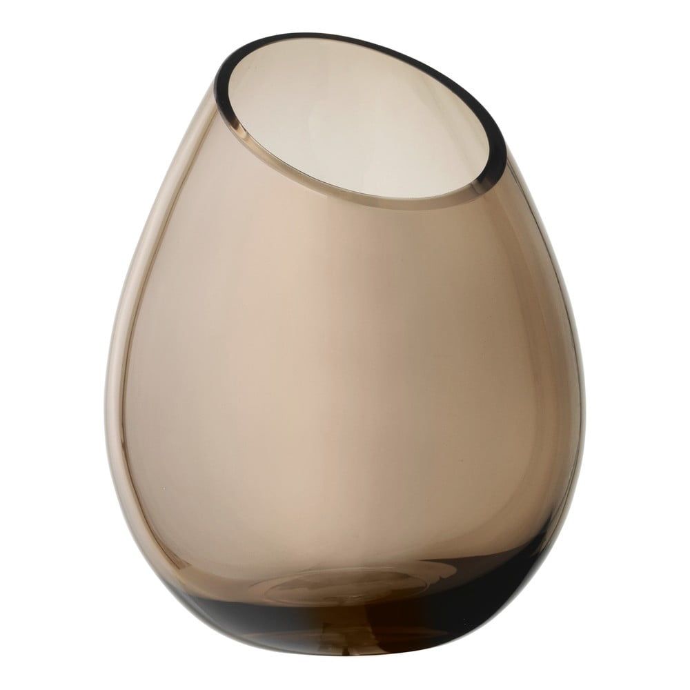 Hnedá sklenená váza Blomus Raindrop, výška 24 cm - Bonami.sk