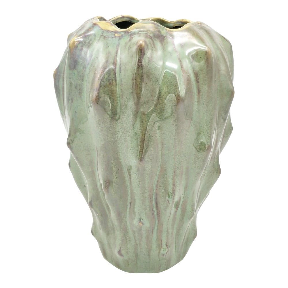 Zelená keramická váza PT LIVING Flora, výška 23,5 cm - Bonami.sk