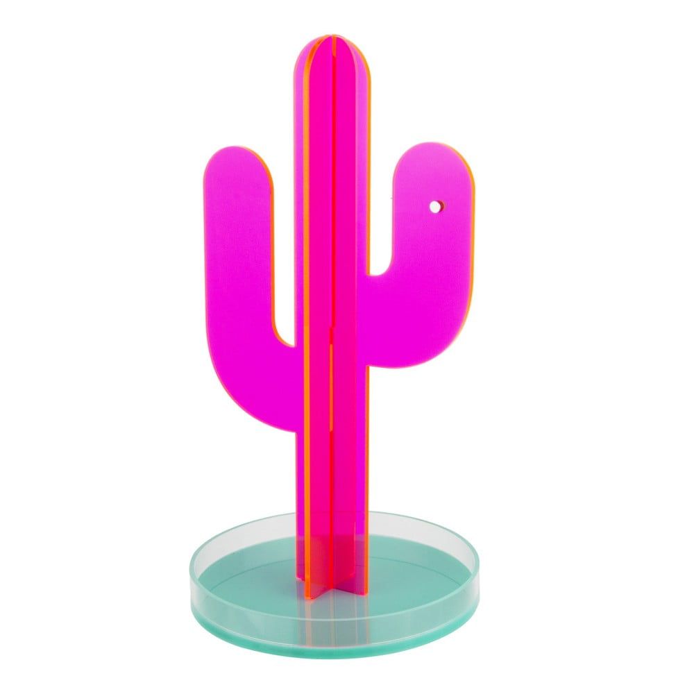 Ružový dekoratívny stojan v tvare kaktusu na fotografie Le Studio Cactus - Bonami.sk