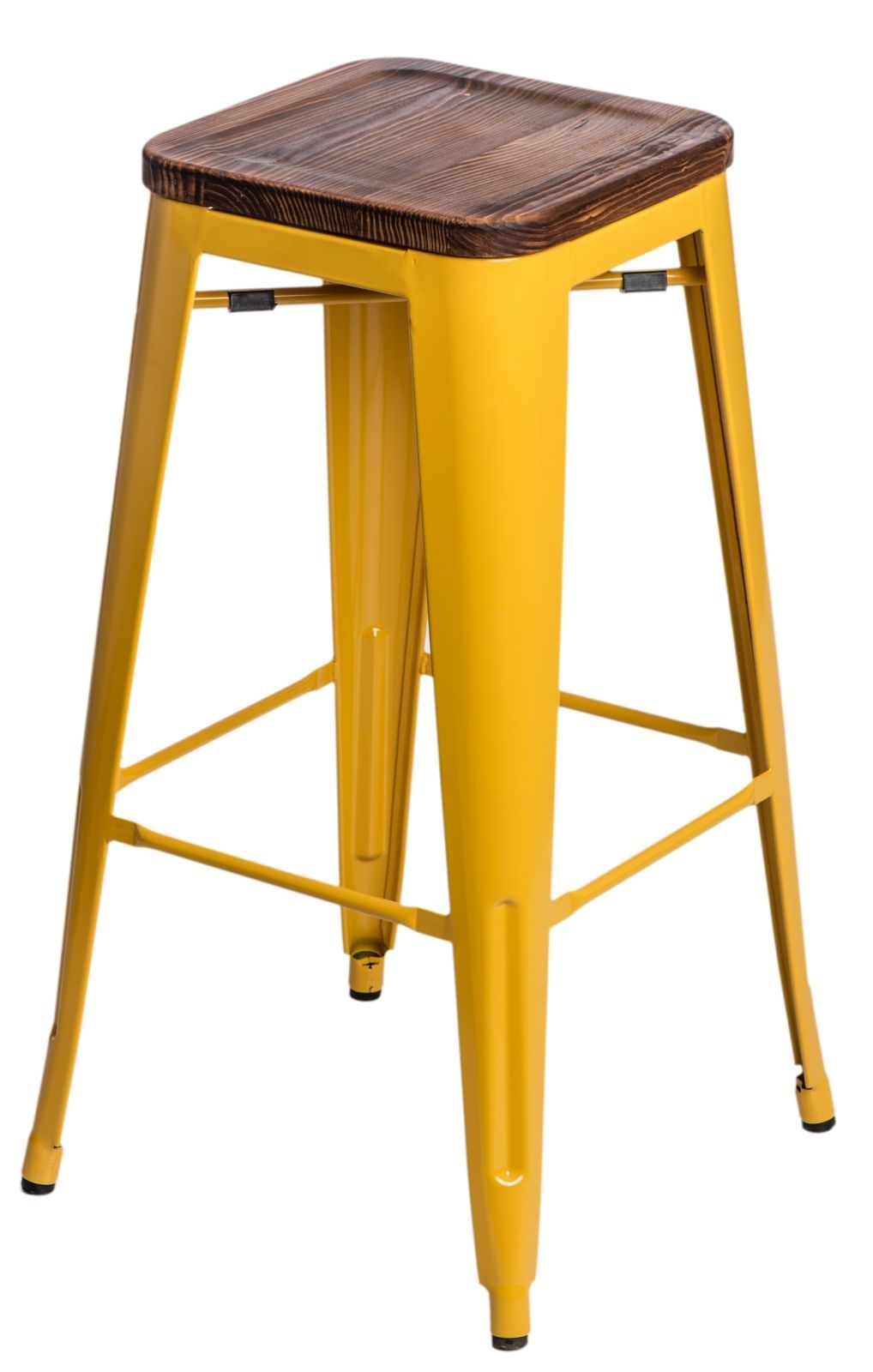  Barová stolička Paris Wood 75cm žltá sosna - mobler.sk