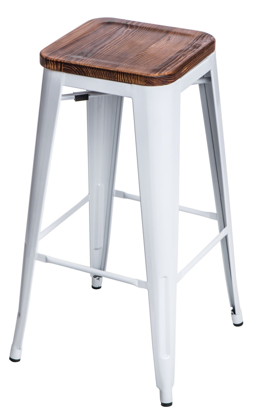  Barová stolička Paris Wood 75cm biela sosna - mobler.sk