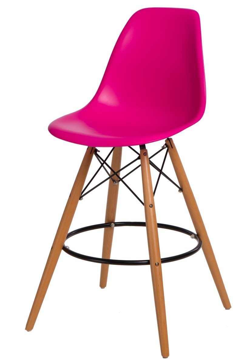  Barová stolička P016V PP tmavo ružová - mobler.sk
