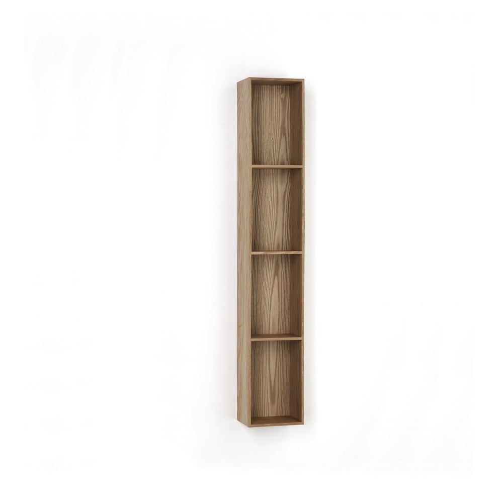 Drevená polička s 4 úložnými priestormi Tomasucci Billa, 120 × 15 × 20 cm - Bonami.sk