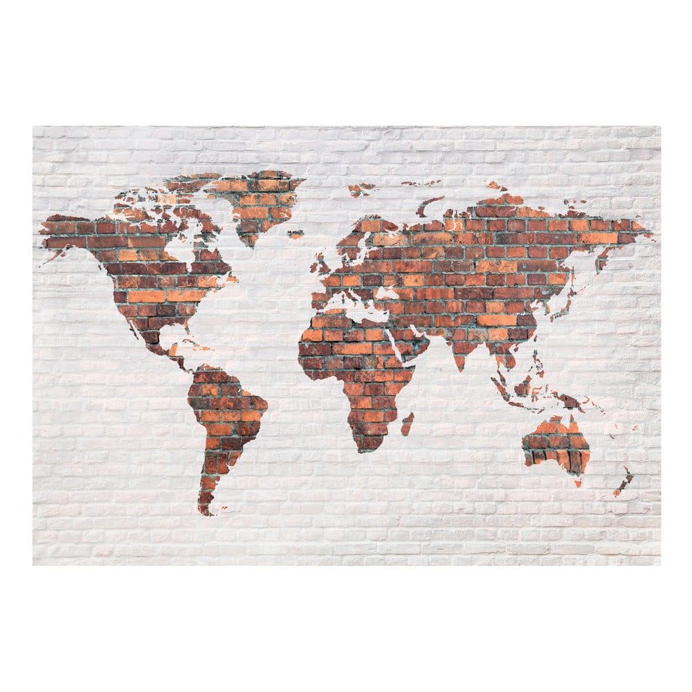 Veľkoformátová tapeta Bimago Brick World Map, 400 x 280 cm - Bonami.sk
