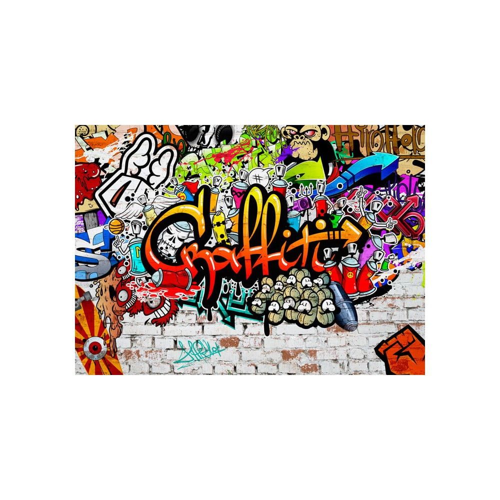 Veľkoformátová tapeta Bimago Colourful Graffiti, 300 × 210 cm - Bonami.sk