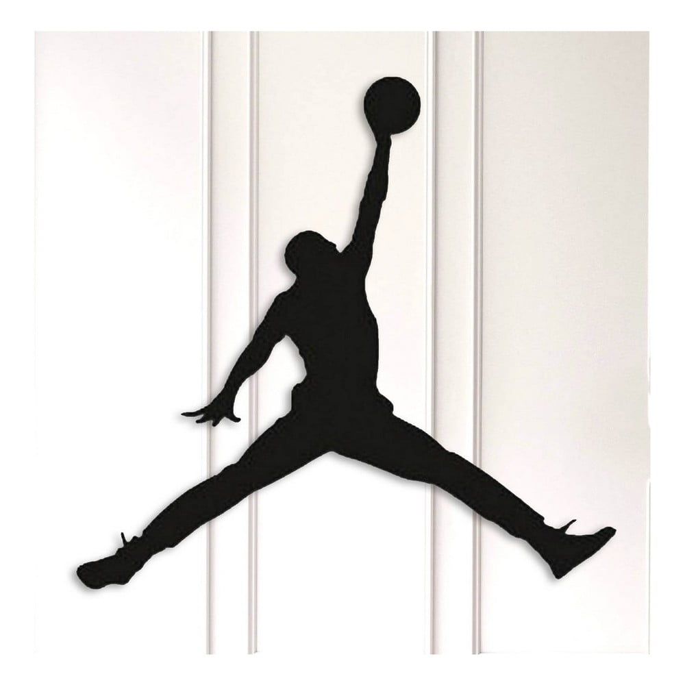 Čierna kovová nástenná dekorácia Basketball - Bonami.sk