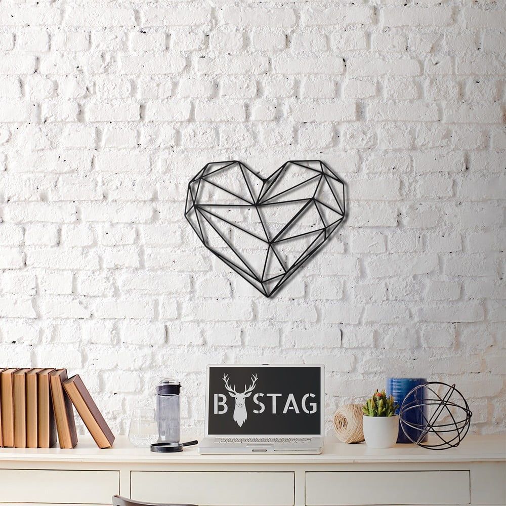 Nástenná kovová dekorácia Heart, 40 × 37 cm - Bonami.sk