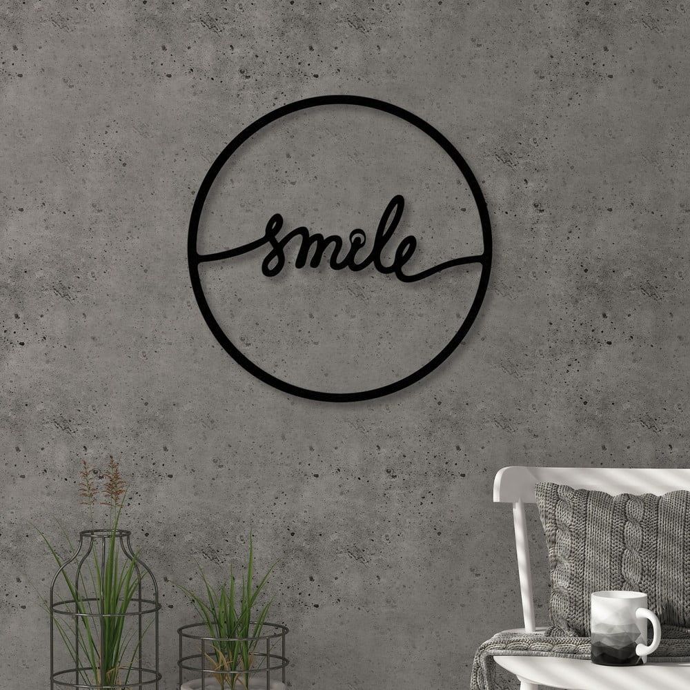 Nástenná dekorácia z kovu Smile - Bonami.sk