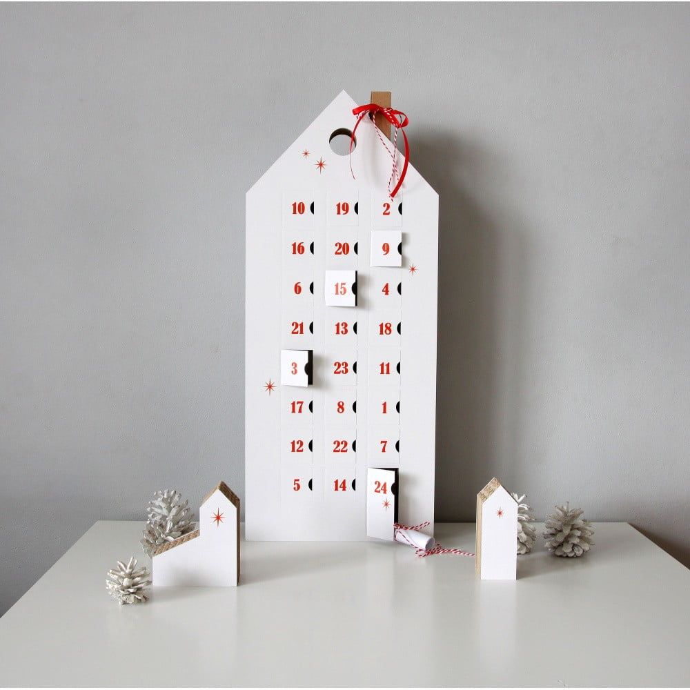 Adventný kalendár s červenými detailmi Unlimited Design for kids - Bonami.sk