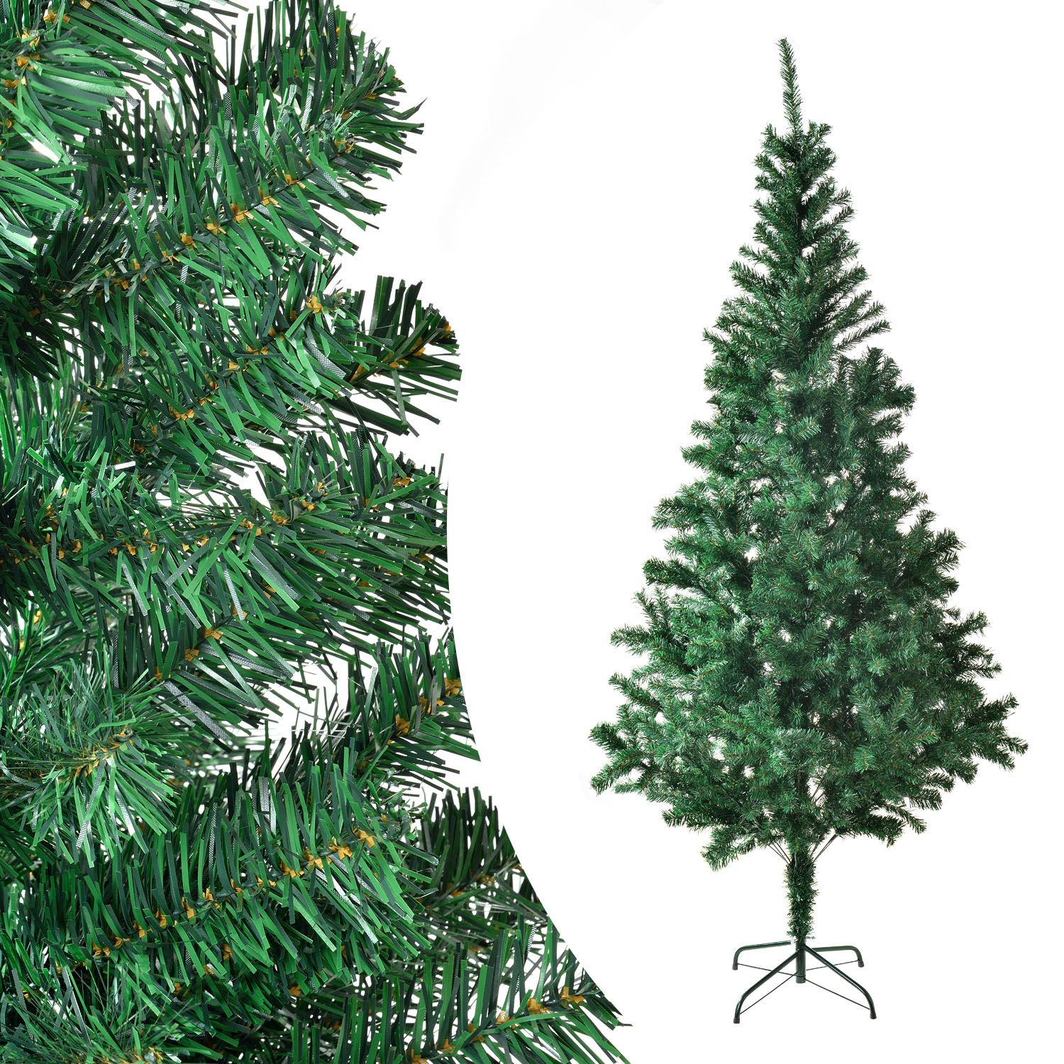 Juskys Umelý vianočný stromček - 180 cm, so stojanom, zelený - Eshopist.sk