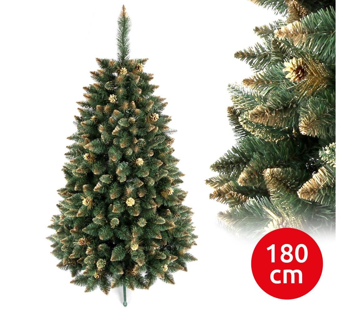  Vianočný stromček GOLD 180 cm borovica  - Svet-svietidiel.sk