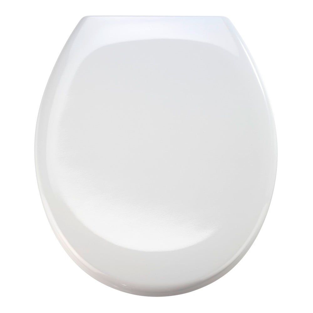 Biele WC sedadlo s jednoduchým zatváraním Wenko Premium Ottana, 45,2 × 37,6 cm - Bonami.sk