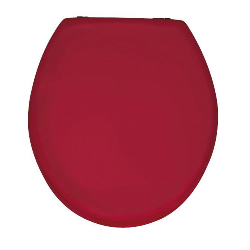 Leskločervené WC sedadlo Wenko Prima, 41 x 38 cm - Bonami.sk